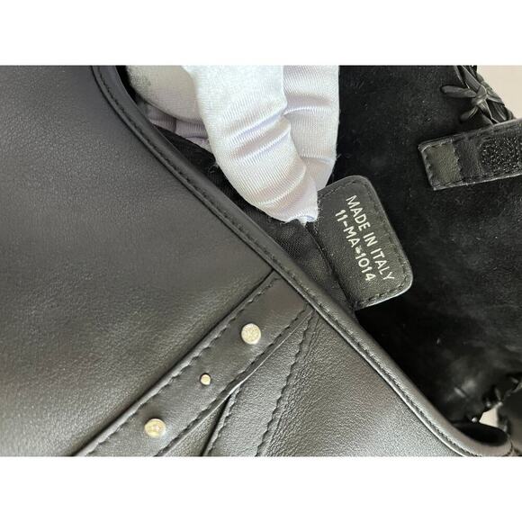 Dior saddle vintage black leather shoulder bag - Picture 5 of 10